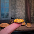 Load image into Gallery viewer, Val Adams Gramarye Keep Tudor Chewitt Meat Pies on Pewter Platter 1:12 Scale
