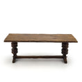 Load image into Gallery viewer, RARE Dave Williams Rustic Tudor Plank Trestle Table from 500-Year-Old Cottage Wood
