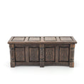 Load image into Gallery viewer, Tudor-Style Four-Panel Wooden Coffer Blanket Chest with Hinged Lid – 1:12 Scale
