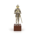 Load image into Gallery viewer, Tudor Knight #1 in Full Metal Armor with Sword & Wood Display Base 1:12 Scale
