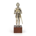 Load image into Gallery viewer, Tudor Knight #2 in Full Metal Armor with Sword & Wood Display Base 1:12 Scale
