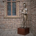 Load image into Gallery viewer, Tudor Knight #2 in Full Metal Armor with Sword & Wood Display Base 1:12 Scale
