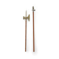 Load image into Gallery viewer, Medieval Weapons Set Halberd & Spear with Wood Shafts 1:12 Scale
