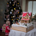 Load image into Gallery viewer, Volker Arnold Illuminated Micro Miniature Christmas House Winter Scene 1:144 Scale
