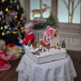 Load image into Gallery viewer, Cozy Volker Arnold Illuminated Micro Miniature Winter House Scene 1:144 Scale
