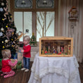 Load image into Gallery viewer, Rare Volker Arnold Illuminated Micro Miniature Christmas Roombox Scene 1:144 Scale
