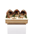 Load image into Gallery viewer, Volker Arnold Illuminated Walnut Shell Christmas Town Workshop Diorama 1:144
