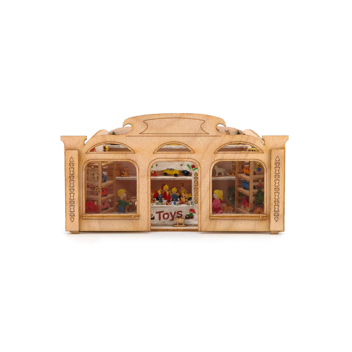 Volker Arnold Micro Christmas Toy Shop Filled with Tiny Toys 1:144 Scale