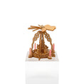 Load image into Gallery viewer, Volker Arnold German Christmas Tree Pyramid with Star Arch, Choir Angels & Pink Candles
