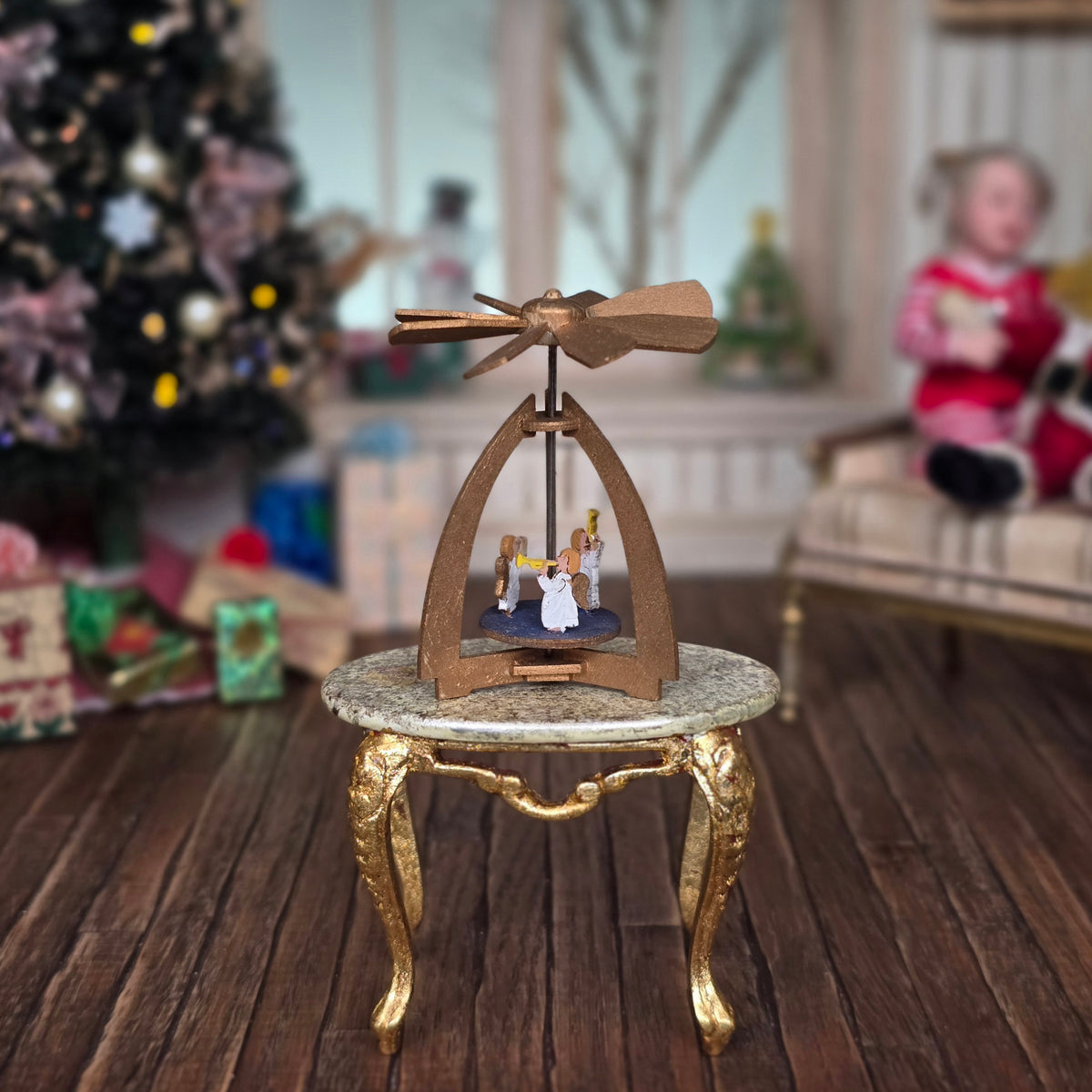 Volker Arnold Micro Miniature Angel Chorus Christmas Pyramid 1:144 Scale