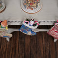 Load image into Gallery viewer, Natalia Frank Petit Point Unicorn Christmas Stocking with Baby Doll & Candy Canes
