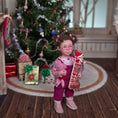Load image into Gallery viewer, Natalia Frank Hand-Stitched Petit Point Christmas Stocking with Retro Elf & Candy Cane
