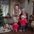 Load image into Gallery viewer, Svetlana Blassing Christmas Blonde Toddler Girl Doll in Red Knit Pajamas

