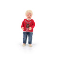 Load image into Gallery viewer, Svetlana Blassing Christmas Blonde Little Boy Doll in Reindeer Sweater
