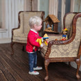 Load image into Gallery viewer, Svetlana Blassing Christmas Blonde Little Boy Doll in Reindeer Sweater
