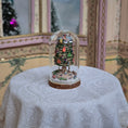 Load image into Gallery viewer, Arnold Volker Christmas Tree Under Glass Cloche Micro-Miniature Decor
