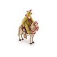 Load image into Gallery viewer, Marie-Pierre Gratias MP Creations Christmas Teddy Bear Riding White Carousel Horse
