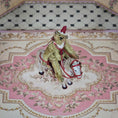 Load image into Gallery viewer, Marie-Pierre Gratias MP Creations Christmas Teddy Bear Riding White Carousel Horse
