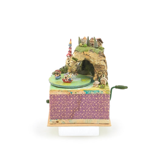 Miniature Mechanical Toy Seaside Automata by Almudena Gonzalez OOAK