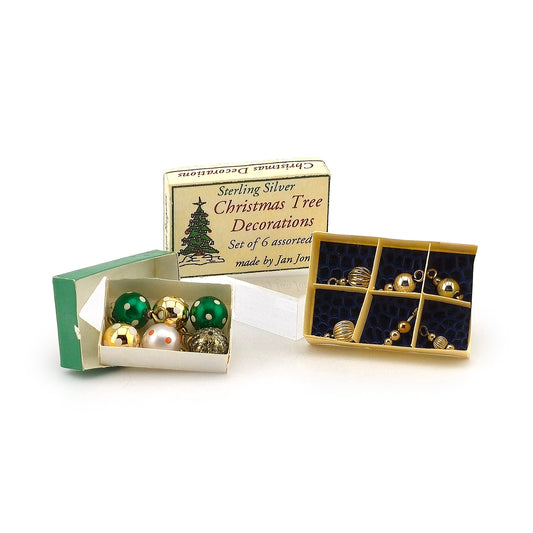 Jan Jones Vintage Retro 12-Piece Christmas Ornament Bulbs Boxed Sets