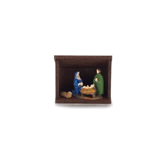 Small Wonders Miniature Nativity Scene Vintage Artisan Christmas Display