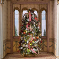 Load image into Gallery viewer, OOAK Lighted Woodland Christmas Tree with Owls, Bird Nests, Fruit & Gingham Ribbon
