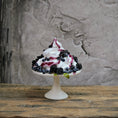 Load image into Gallery viewer, Gosia Suchodolska Miniature Blackberry & Blueberry Pavlova on White Porcelain Stand

