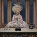 Load image into Gallery viewer, Sun Lemmens Emerald, Pearl & Crystal Royal Tiara on Display Stand Netherlands
