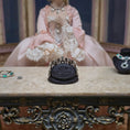 Load image into Gallery viewer, Sun Lemmens Emerald, Pearl & Crystal Royal Tiara on Display Stand Netherlands
