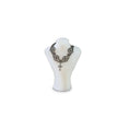 Load image into Gallery viewer, Sun Lemmens Gothic Floral Filigree Choker with Cross Pendant Charcoal Rhinestones
