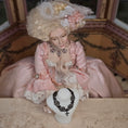 Load image into Gallery viewer, Sun Lemmens Gothic Floral Filigree Choker with Cross Pendant Charcoal Rhinestones

