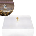 Load image into Gallery viewer, Sun Lemmens WEARABLE Sapphire Solitaire Ring in Tiny Ring Box in 1:12 Scale
