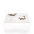 Load image into Gallery viewer, Sun Lemmens Rococo Pink Pearl & Crystal Parure Set with Tiara, Necklace & Earrings

