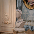 Load image into Gallery viewer, Sun Lemmens Rococo Pink Pearl & Crystal Parure Set with Tiara, Necklace & Earrings

