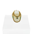 Load image into Gallery viewer, Lynn O’Shaughnessy Real Gold & Emerald Necklace Set 1:12 Scale IGMA Fellow Miniature
