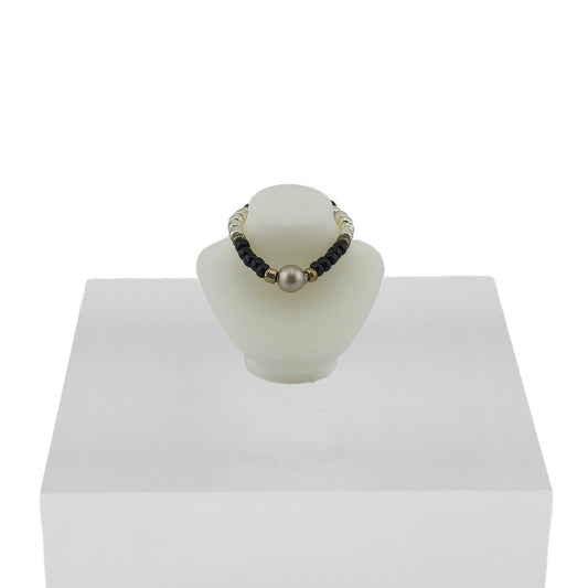 Lynn O’Shaughnessy Black Onyx & Pearl Wearable Necklace IGMA Fellow