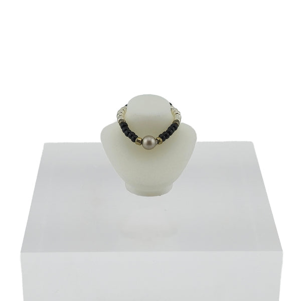 Lynn O’Shaughnessy Black Onyx & Pearl Wearable Necklace IGMA Fellow