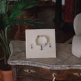 Load image into Gallery viewer, Barbara Bunce 1990s 1:12 Wearable Real Pearl & Sapphire Necklace and Earrings Set
