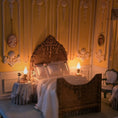 Load image into Gallery viewer, Vintage 1990s Illuminated 1:24 Scale French-Style Bedroom & Bath Artisan Roombox

