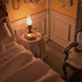 Load image into Gallery viewer, Vintage 1990s Illuminated 1:24 Scale French-Style Bedroom & Bath Artisan Roombox
