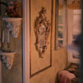 Load image into Gallery viewer, Vintage 1990s Illuminated 1:24 Scale French-Style Bedroom & Bath Artisan Roombox
