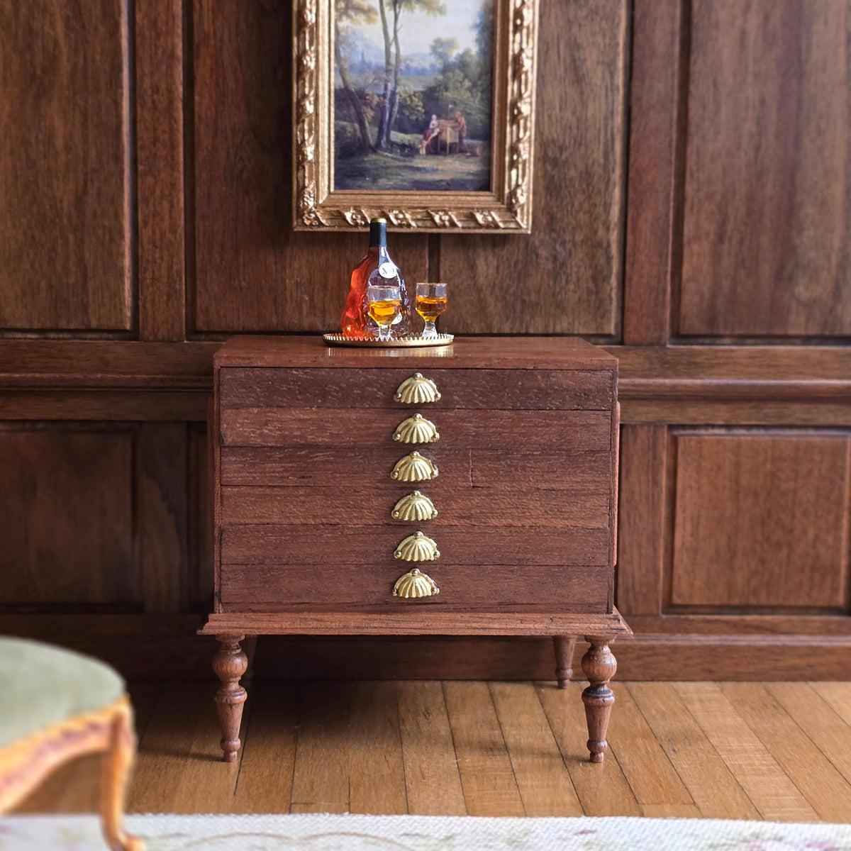 Vintage Wooden Plan Chest or Map Chest by Taller Targioni of Spain