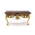 Load image into Gallery viewer, 1988 Rococo Gilt English Silver & Gold Vermeil Red Jasper Console Table, John Hodgson
