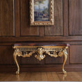 Load image into Gallery viewer, 1988 Rococo Gilt English Silver & Gold Vermeil Red Jasper Console Table, John Hodgson
