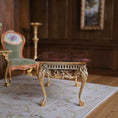 Load image into Gallery viewer, 1988 Rococo Red Jasper Console Table by John Hodgson, IGMA Fellow, 1:12 Scale
