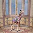 Load image into Gallery viewer, Pat Boldt 1:12 Scale Carousel Giraffe Calf with Lace Saddle, Pastel Ribbon & Flowers
