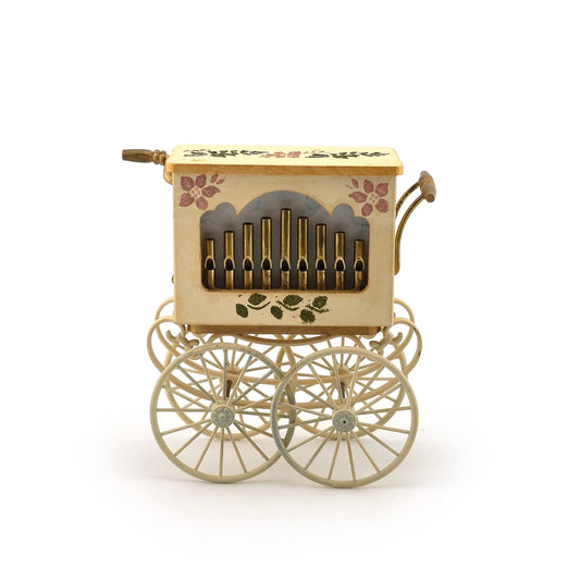 Vintage Working Musical Barrel Organ Cart by German Artist Hans Meier 1:12