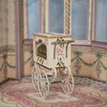 Load image into Gallery viewer, Vintage Working Musical Barrel Organ Cart by German Artist Hans Meier 1:12
