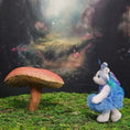 Load image into Gallery viewer, Anna Braun Blue Butterfly Ballerina Bear with Tutu, Wings and Bow, Jointed Bear
