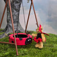 Load image into Gallery viewer, Anna Braun OOAK Ladybug Fairy Teddy Bear in Red Tutu with Spotted Wings and Antennae
